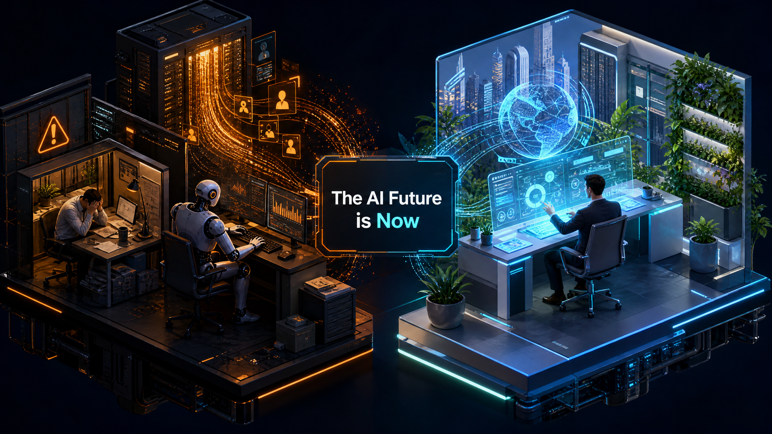The AI Future is Now: Embrace AI, Prepare Well or Face Displacement