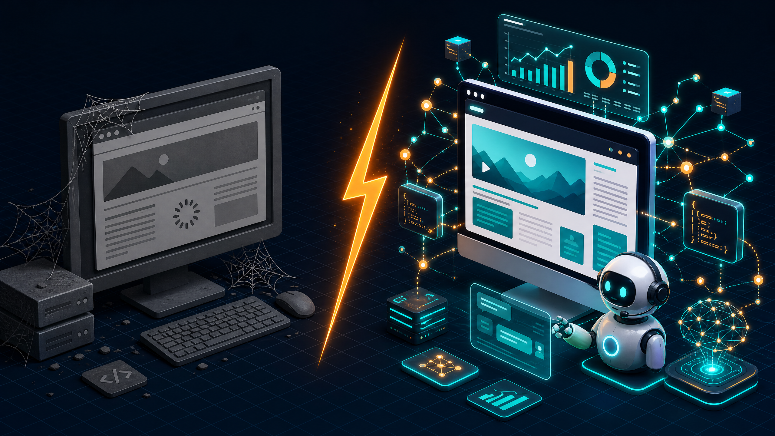 What Makes an AI Website Different From a Regular Website (And Why It Matters for B2B Lead Generation)