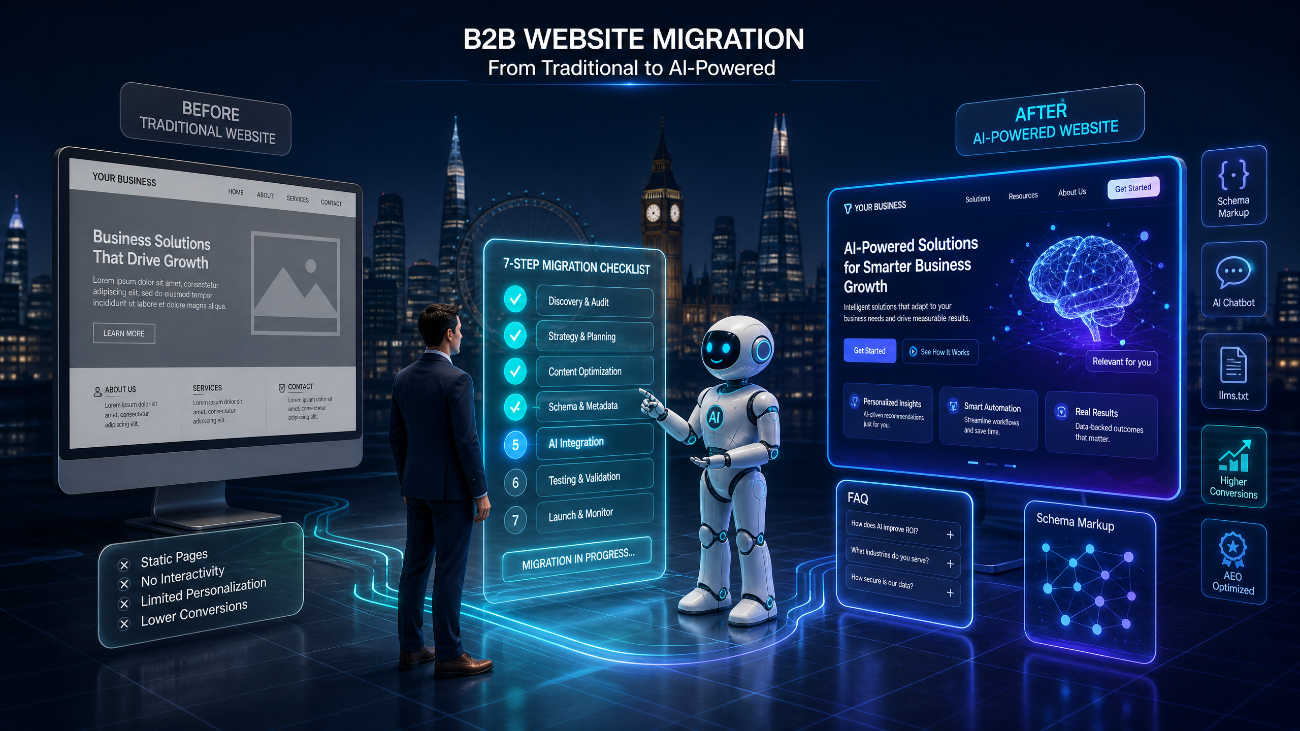 How to Migrate Your B2B Website to an AI Website: The 7-Step Checklist